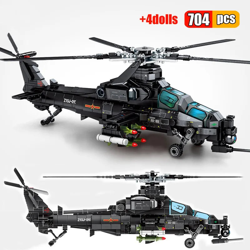 Attack Helicopter Building Blocks