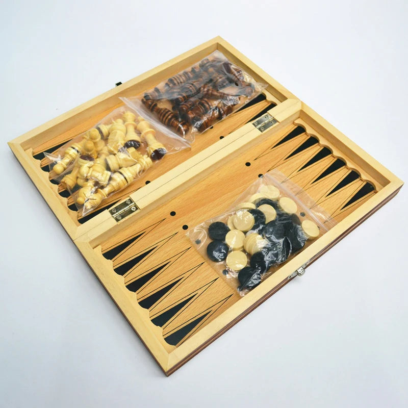 3-in-1 Wooden Magnetic Set