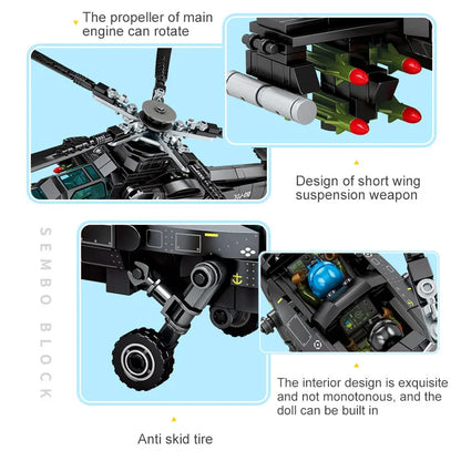 Attack Helicopter Building Blocks